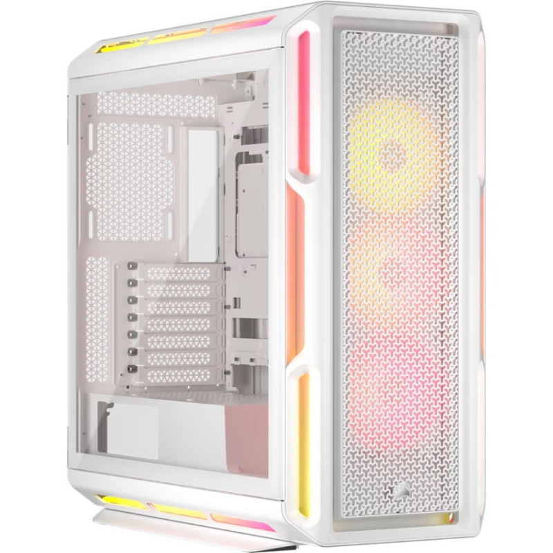 Corsair iCUE LINK 5000T LX RGB Mid-Tower High-Performance PC Case - White, ATX, 450mm GPU, 170mm CPUcooler, 360mm rad, 3x LX120 