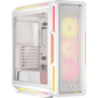 Corsair iCUE LINK 5000T LX RGB Mid-Tower High-Performance PC Case - White, ATX, 450mm GPU, 170mm CPUcooler, 360mm rad, 3x LX120 