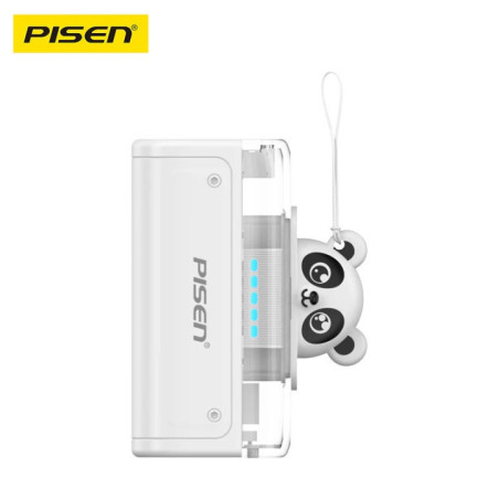 Pisen Power Tiny 22.5W  CCC-Certified 5K (5000mAh) Mini Power Bank - USB-A + USB-C Port, 2-in-1 Design, Built-in Stand, Foldable