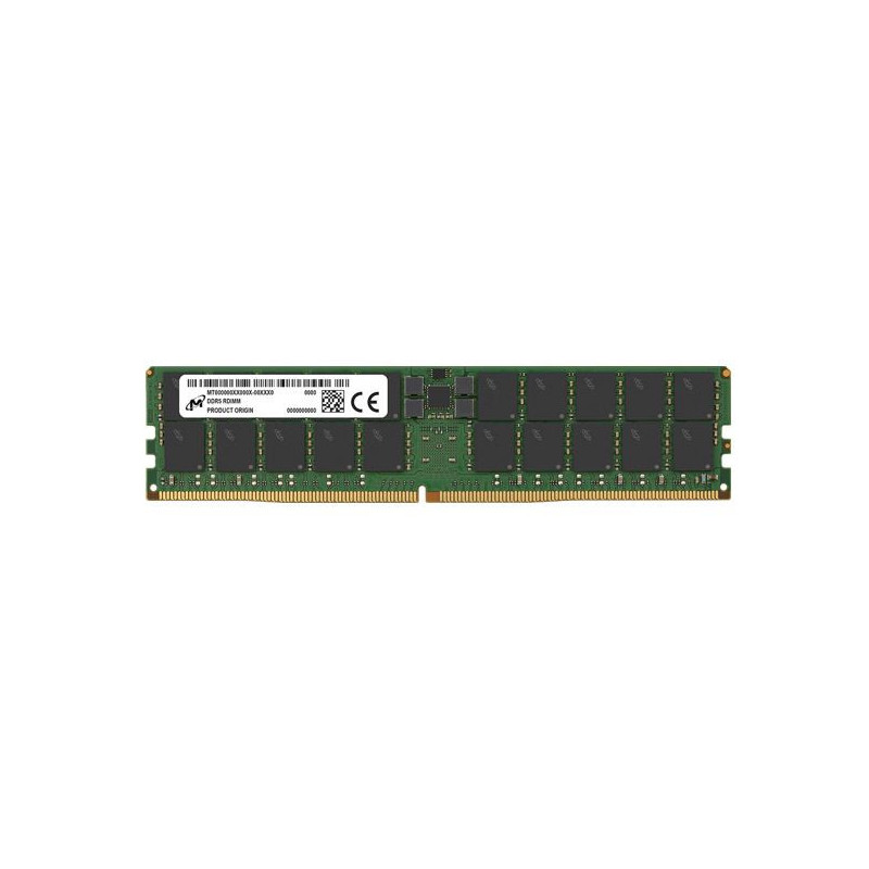 Micron 96GB (1x96GB) DDR5 RDIMM 6400MHz CL52 2Rx4 ECC Registered Server Data Center Memory 3yr wty