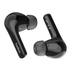 Belkin SoundForm Motion 2 True Wireless Earbuds - Black(AUC010fqBKV2),33 Hours Playtime,Bluetooth 5.3 Pairing,IPX5-Rated,12mm Dr
