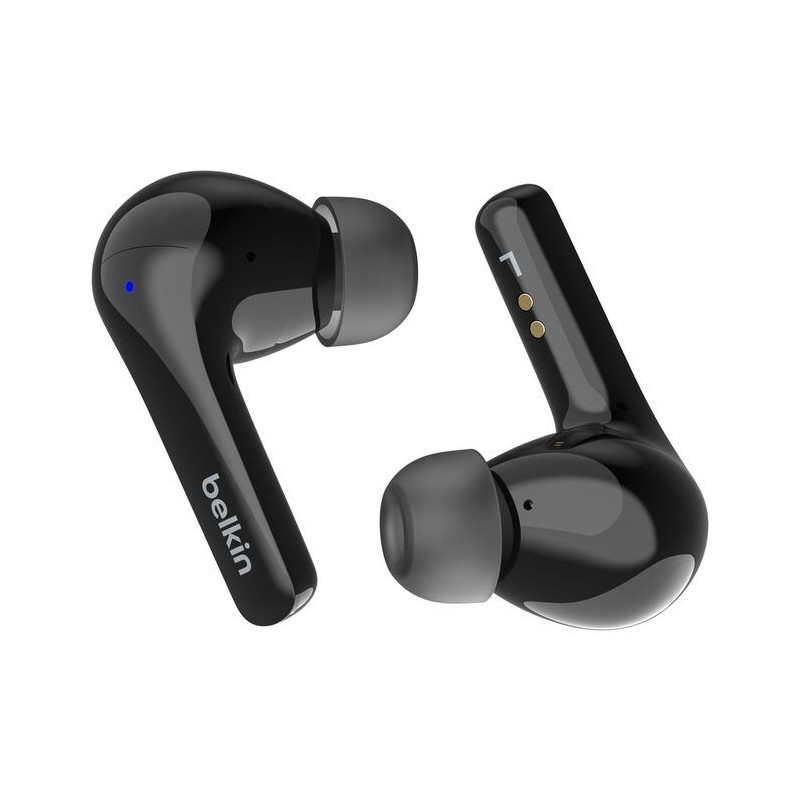 Belkin SoundForm Motion 2 True Wireless Earbuds - Black(AUC010fqBKV2),33 Hours Playtime,Bluetooth 5.3 Pairing,IPX5-Rated,12mm Dr