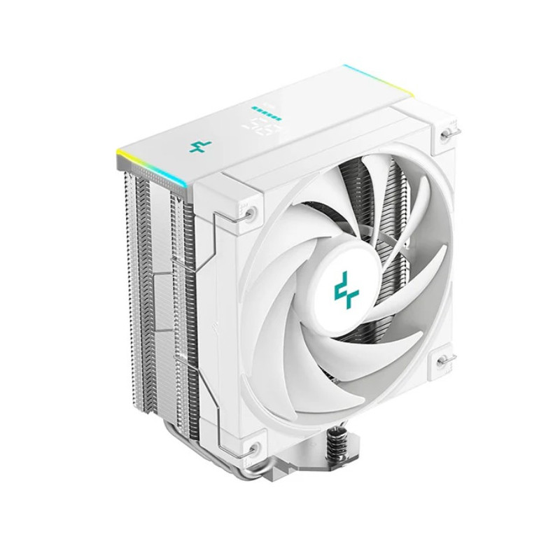DeepCool AK400 DIGITAL SE WH CPU Cooler, Status Display, ARGB LED Strips, 4x Heat Pipe Intel LGA1851/1700/1200/1151/1150/1155 /A