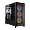 Corsair FRAME 5000D RS ARGB High-Airflow Mid-Tower PC Case - Black, ATX, 450mm GPU, 175mm CPU cooler, 360mm rad, 4x RS140 ARGB, 