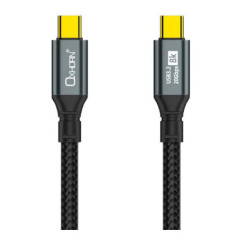 Oxhorn USB 3.2 Gen 2Ã2 1m USB-C to USB-C 20Gbps 8K@60Hz 20V 100W E-Marker Chip Black fast charging & Video cable Laptop Phones 