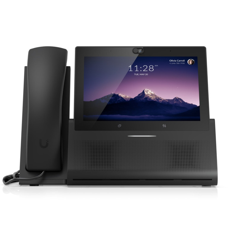 Ubiquiti UniFi Talk Phone Touch Max,Premium Desktop Smartphone,Ultimate User Exper,7 Touch Display,PoE+ In,Bluetooth,5V, 3A USB 