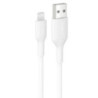 Belkin BoostCharge Lightning to USB-A Cable (1M) - White (CAA019fq1MWH), 2.4A/15W, 480Mbps, 300K+ Bends, Apple iPhone, iPad, 2 Y