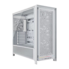 Corsair FRAME 5000D RS HIGH-AIRFLOW MID-TOWER PC CASE - WHITE, ATX, 450mm GPU, 175mm CPU cooler, 360mm rad, 4x RS140, 1x USB-C 3