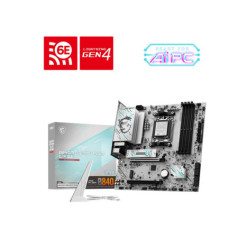 MSI B840M GAMING PLUS WIFI6E, AM5 ATX Motherboard, 4x DDR5 256GB, 1x HDMI, 2x PCI-E x16 slot, 2x M.2, 4x SATA 6G, Wi-Fi 6E, Blue