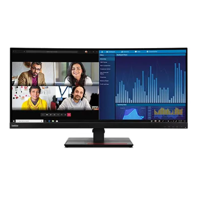 LENOVO P34W-20 34.14" WLED IPS CURVE WQHD (21:9), HDMI(2), DP, USBC, USB, LAN, H/ADJ, 3YR