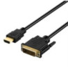8ware HDMI to DVI-D Adapter Converter Cable 2m - Retail Pack Male to Male 30AWG Gold Plated PVC Jacket for PS4 PS3 Xbox Monitor 