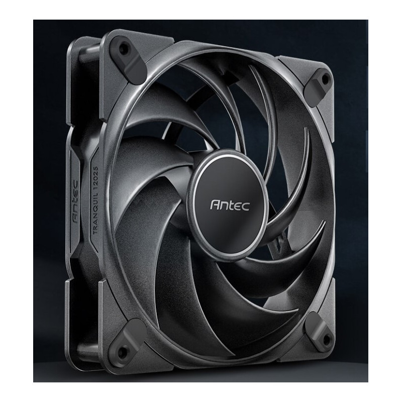 Antec Tranquil 120, PWM Fans, 2000RPM, 59.23CFM, 2.46mmHâO, 4 Pin PWM Connector, 120mm x 25mm Performance case Fan, Single Pac