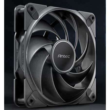 Antec Tranquil 120, PWM Fans, 2000RPM, 59.23CFM, 2.46mmHâO, 4 Pin PWM Connector, 120mm x 25mm Performance case Fan, Single Pac