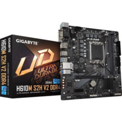 Gigabyte H610M S2H V2 DDR4 Motherboard with 6+1+1 Hybrid Phases Digital VRM Design, PCIe 4.0* Design, Gen3 x4 M.2, DisplayPort /