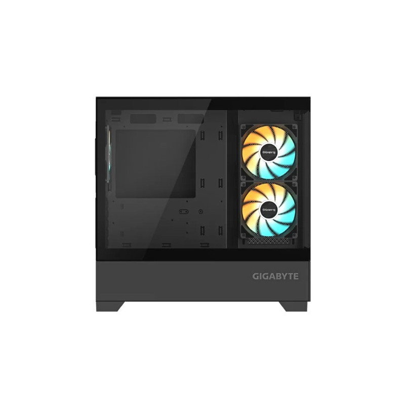 Gigabyte C201 PANORAMIC, Mid Tower, mini-ITX/m-ATX, Black, H431x W242x D430 mm, 5 Slots, USB 3.0 x2, H=502 W=313 D=525 mm