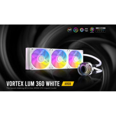 Antec Vortex Lum 360 White ARGB The Epoch-Making All in One ARGB CPU Liquid Cooler