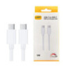 USP USB-C to USB-C 60W Mini Cable (1M) White - 3A , Fast Charge, High Performance, Durable, 8K Bend, Samsung Galaxy,Apple iPhone
