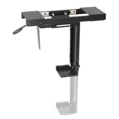 Brateck Adjustable Under-Desk ATX Case Mount with Sliding track - Up to 10kg - 360° Swivel