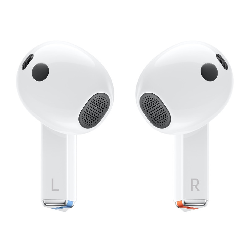Samsung Galaxy Buds3 - White (SM-R530NZWAASA), Active Noise Cancellation, Ergonomic Design, Bluetooth v5.4, IP57, 48mAh, 1 Year 
