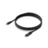 Ubiquiti USB-C Cable with Charge Display,Length 2M, Black, Braided Power & Data Cable With A Double-sided Charge Display,100W Ma