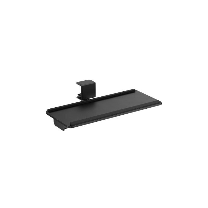 Brateck KBT11-01 CLAMP-ON SIT-STAND KEYBOARD TRAY WITH WRIST REST & STORAGE DRAWER (BLACK) (LS)