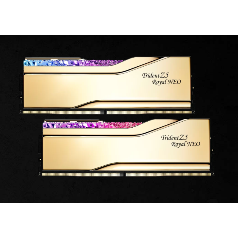 G.SKILL F5-6000J2636H32GX2-TR5NG 64GB (2 x 32GB)/ AMD EXPO/DDR5 6000 MT/s/ Timings 26-36-36-96 Voltage 1.45 V EXPO TZ5 Royal Neo