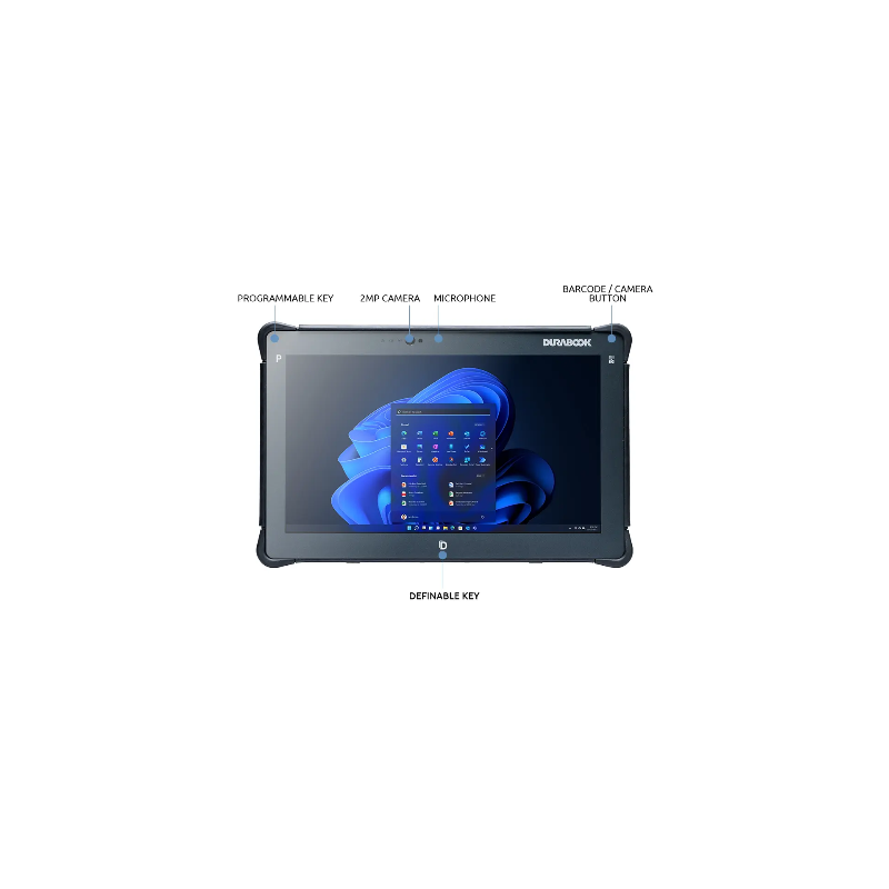 DURABOOK R11, 11.6' SR 1000 NIT, IntelÂ® Coreâ¢ i5-1235U,Windows 11, 16GB RAM, 256GB PCIe SSD,Wi-Fi 6E, Bluetooth v5.3, 2MP Fro