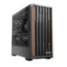 OKINOS Cypress P7 Genuine Walnut Wood Trim ATX, Type-C, Support 360mm Radiator on Top, 4 x 120mm PWM Fans, Black Stylish Premium