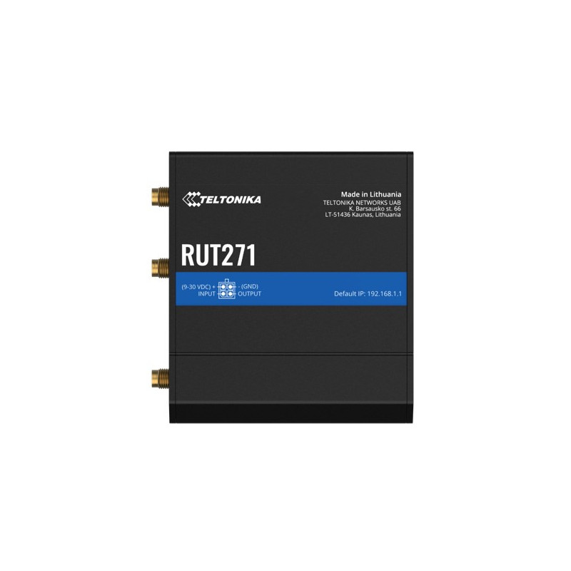 Teltonika RUT271 Redcap 5G Router, Instant LTE Failover, Backward Compatible with 4G LTE Cat 4, Low Latency, High Capacity, PSU 