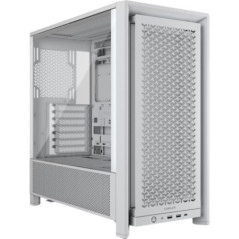 Corsair FRAME 4000D Modular Mid-Tower PC Case - White, ATX, 430mm GPU, 170mm CPU cooler, 360mm rad, 1x HD Audio, 1x USB-C 3.2 Ge