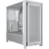 Corsair FRAME 4000D Modular Mid-Tower PC Case - White, ATX, 430mm GPU, 170mm CPU cooler, 360mm rad, 1x HD Audio, 1x USB-C 3.2 Ge