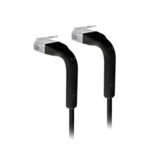 Ubiquiti UniFi Patch Cable, 10-Pack, Reduced Packaging (Low Plastic), Length 0.1m, Black, Both End Bendable to 90 Degree, RJ45 C