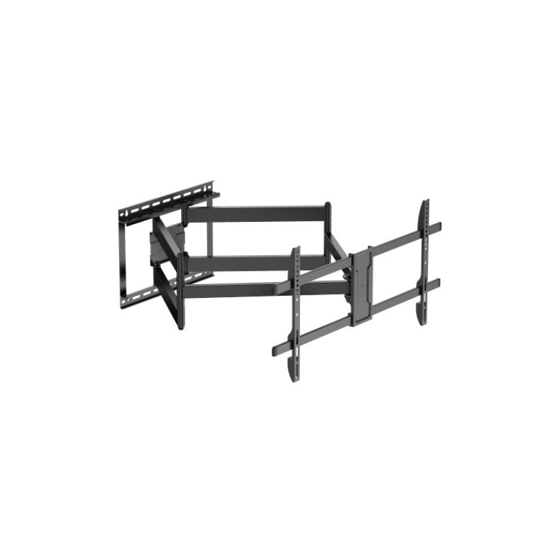 Brateck LPA84-486XL Extra Long Arm Full-Motion TV Wall Mount for most 43'-90' TVs Weight Capacity: 60kg, Fit Curved TV (LS)