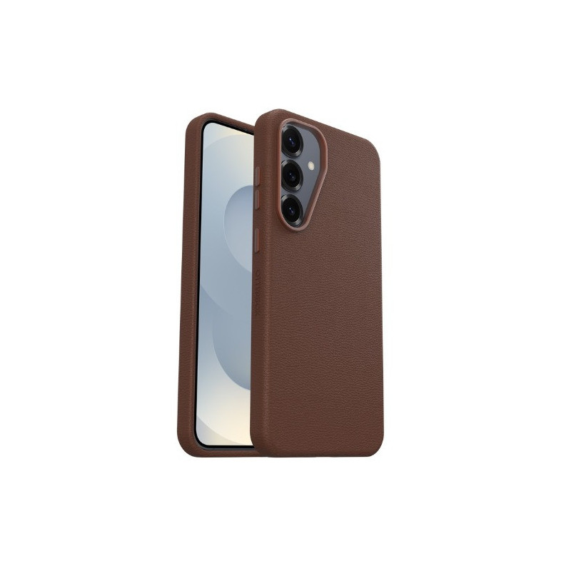 OtterBox Symmetry Cactus Leather Samsung Galaxy S25+ 5G (6.7') Case Rich Adobe (Brown) - (77-97448), DROP+ 3X Military Standard,