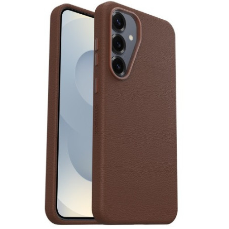 OtterBox Symmetry Cactus Leather Samsung Galaxy S25+ 5G (6.7') Case Rich Adobe (Brown) - (77-97448), DROP+ 3X Military Standard,