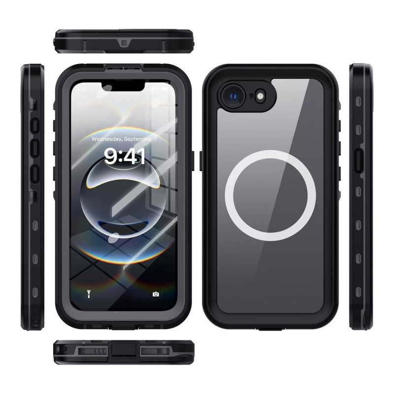 USP Apple iPhone 16e 5G (6.1') WaterProof Case Black - DROP+ Military Standard, Waterproof, Shockproof, DustProof, Touch Sensiti