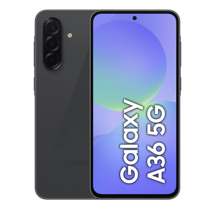 Samsung Galaxy A36 5G 128GB - Awesome Black *AU STOCK*, 6.7', Full HD+, 120Hz, 6GB/128GB, 50MP/12MP, Single+ eSIM, 5000mAh, 2 Ye