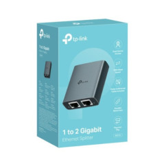 TP-Link EH210 1 to 2 Gigabit Ethernet Splitter, 1Gbps , 3 Ã RJ45 1Gbps Ports, 1 Ã USB-C Power Supply Port, Aluminum Alloy Case