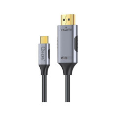 Oxhorn USB C to HDMI 2.0 2m cable 4K@60Hz Aluminum plugs black Support HDCP 1.4 HDCP 2.2 Thunderbolt 3/4 LPCM compatible Windows