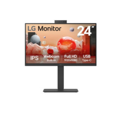 LG 23.8" (16:9) FHD IPS, HDMI, DP, USB-C, 90W, USB, RJ45, DAISY CHAIN, KVM,SPKR, H/ADJ, 3Y