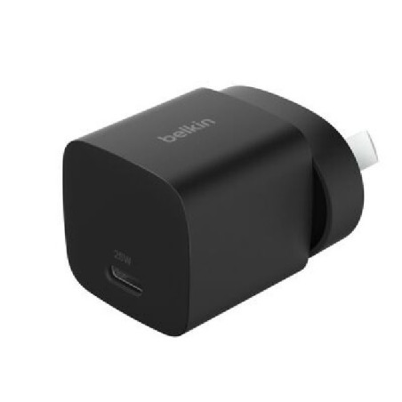 Belkin BoostCharge 25W USB-C PD 3.1 Cubic Wall Charger - Black (WCA012AUBK), Portable & Powerful, Apple, MFI-Certified, CEW $250