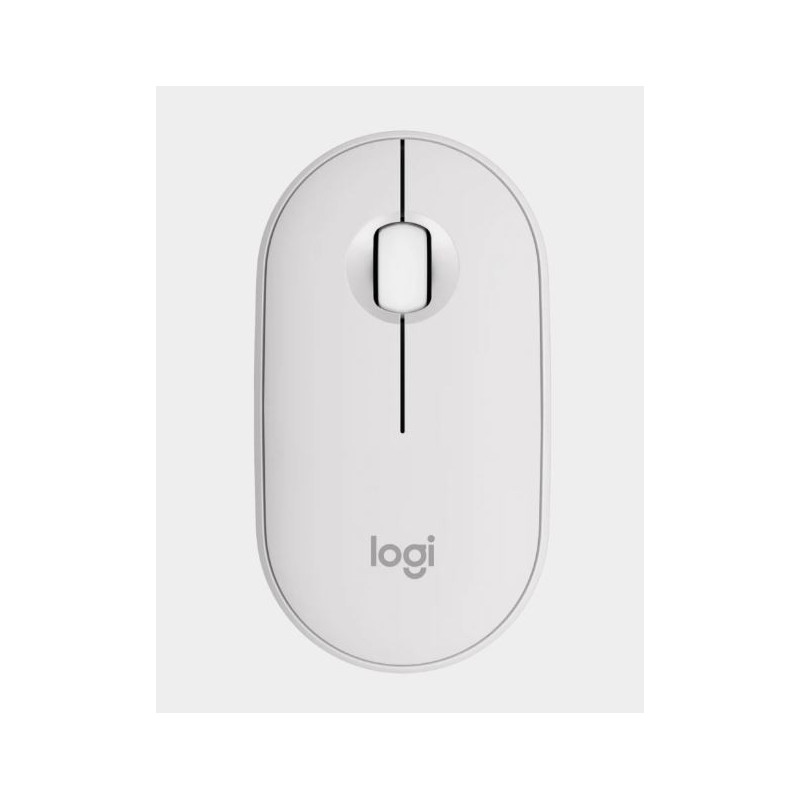 LOGITECH PEBBLE MOUSE 2 M350S BLUETOOTH, MULTI DEVICE, TONAL WHITE, 1YR