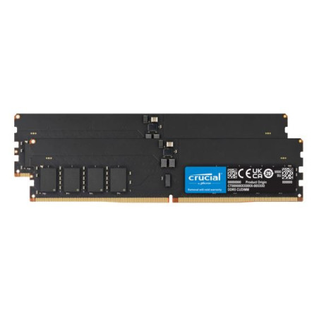 Crucial 64GB (2x32GB) DDR5 CUDIMM 6400MHZ CL52 Desktop PC Memory for Intel Core Ultra Processors AI PC