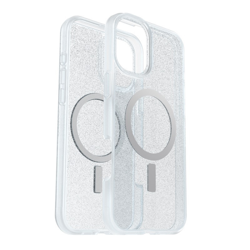 Otterbox React Magsafe Apple iPhone 16 Plus (6.7') Case Stardust (Clear Glitter) - (77-96241), DROP+ Military Standard, Hard Cas