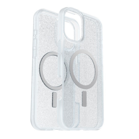 Otterbox React Magsafe Apple iPhone 16 Plus (6.7') Case Stardust (Clear Glitter) - (77-96241), DROP+ Military Standard, Hard Cas