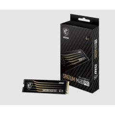 MSI SPATIUM M480 PRO PCIe 4.0 NVMe M.2 4TB SSD, 2GB DDR4, Sequential Read up to 7400MB/s, Sequential Write up to 7000MB/s, 3000 