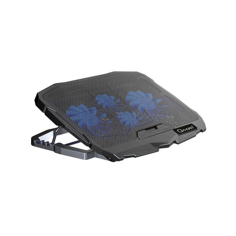 Oxhorn Laptop Cooling Stand High Adjustable 4 High Adjustable Angles 4 Silent Fans 2xUSB 2.0 Ports Fit for 9-17' Laptop/Tablet