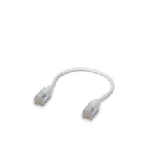 Ubiquiti UniFi Premium Patch Cable,0.15M, Single-Pack, White, Ultra-Thin Braided Patch Cable, Designed Optimized 10GbE Networkin