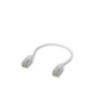 Ubiquiti UniFi Premium Patch Cable,0.15M, Single-Pack, White, Ultra-Thin Braided Patch Cable, Designed Optimized 10GbE Networkin