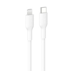 Belkin BoostCharge Lightning to USB-C Cable (1M) - White (CAA021FQ1MWH), 3A/15W, 480MBPS, 300K+ Bends, Apple iPhone, MFI-Certifi